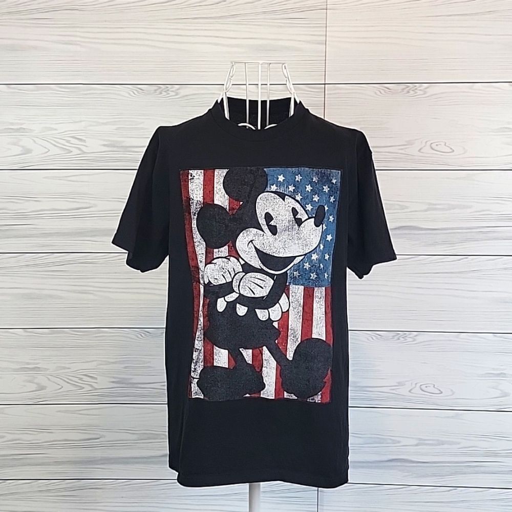 Disney Mickey Mouse American Flag classic t-shirt unisex Size M